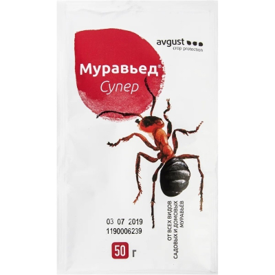 Средство от вредителей растений Муравьед супер 50гр 