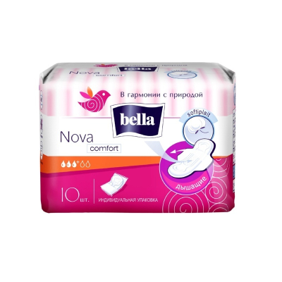 Прокладки bella Nova comfort soft 3капли 10шт 