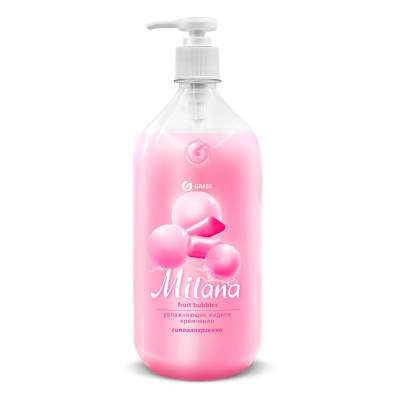 Мыло жидкое Milana увлажняющее fruit bubbles 1л 