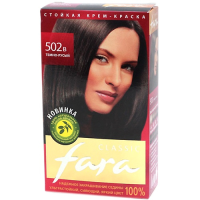 Краска fara  темно-русый 502В