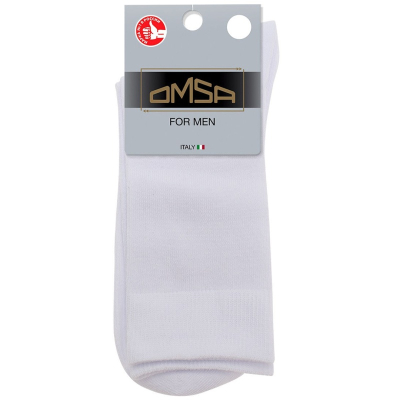 Носки мужские OMSA ECO 401  хлопковые Bianco 45-47