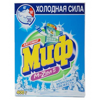 Стиральный порошок Миф Автомат 3в1 Морозная свежесть 400гр 