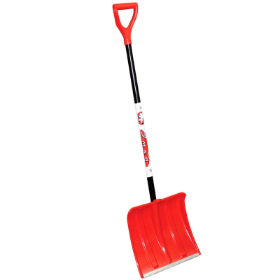 Лопата снеговая Умка пластиковая с алюминиевой планкой без черенка 370*380