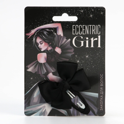 Заколка Зажим для волос с бантом Eccentric girl 1*2,5*6,5см 9581065