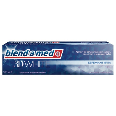 Зубная паста blend-a-med 3D White Бережная мята 100мл