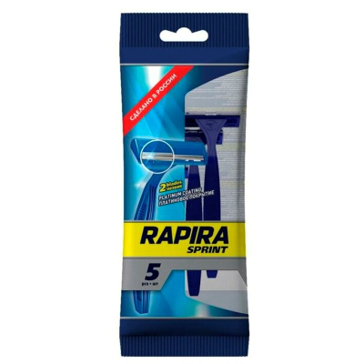 Станки одноразовые для бритья Rapira Sprint 2 лезвия 5шт
