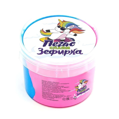 Игрушка Слайм Зефирка, цвет синий/ежевика, 100г 9284437 