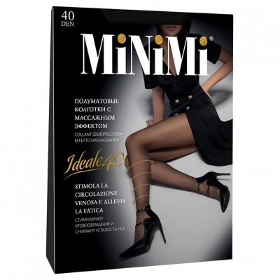Колготки Minimi IDEALE 40 (утяжка по ноге)  Nero 3