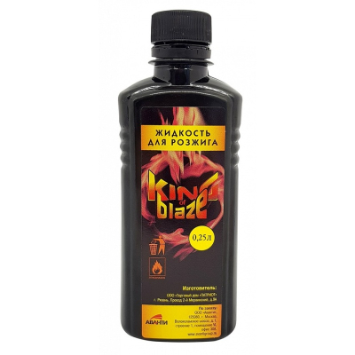 Жидкость для розжига KING of blaze коричневая 250мл 