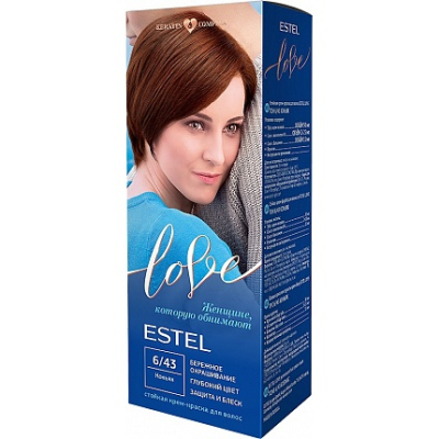 Краска ESTEL Крем Love коньяк 6.43