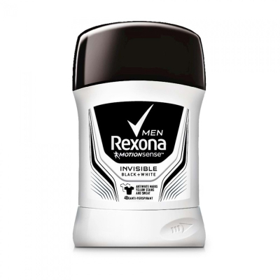 Дезодорант твердый Rexona мужской Антибактериальный Невидимый для черного и белого 50мл