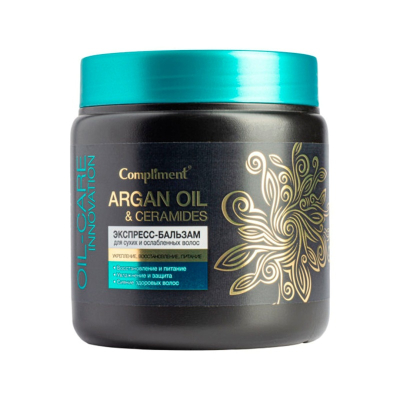 Бальзам-экспресс для волос Compliment ARGAN OIL&CERAMIDES для сухих и ослабленных 500 мл