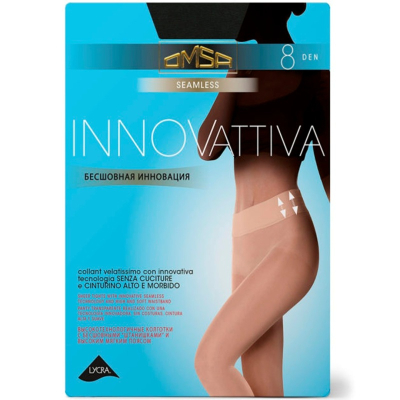 Колготки Omsa INNOVATTIVA 8 бесшовные Nero 2