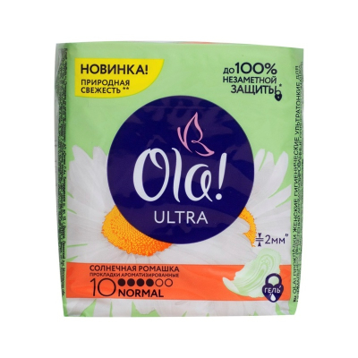 Прокладки Ola Silk Sense Ultra Normal Ромашка 10шт