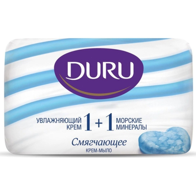 Мыло туалетное DURU 1+1 Морские минералы 80гр 