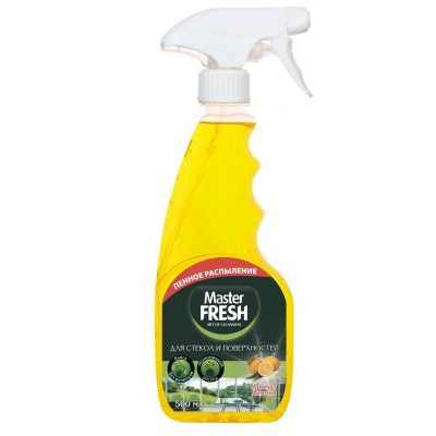 Чистящее средство для стекол Master FRESH и поверхностей с курком 500мл  