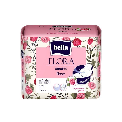 Прокладки bella FLORA Rose 10шт