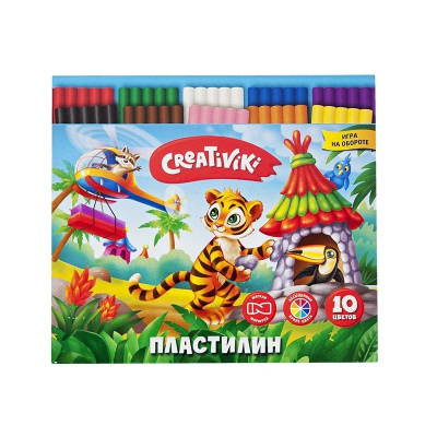 Пластилин Creativiki 10 цветов 150г