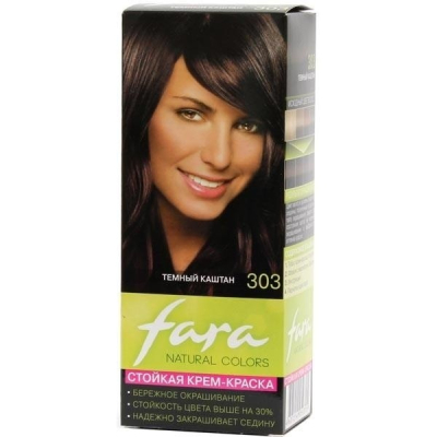 Краска fara Natural Colors 303 Темный каштан