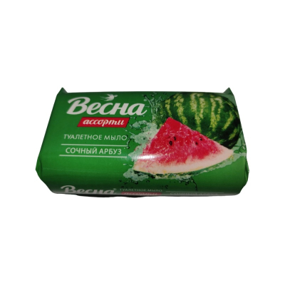 Мыло туалетное Весна АССОРТИ Сочный арбуз 90гр 