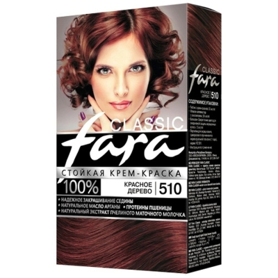 Краска fara  красное дерево 510