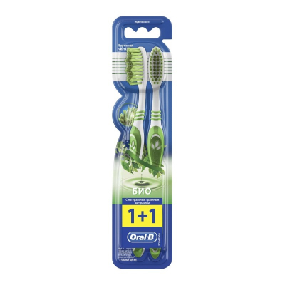 Зубная щетка Oral-B Био 40 Medium 2шт