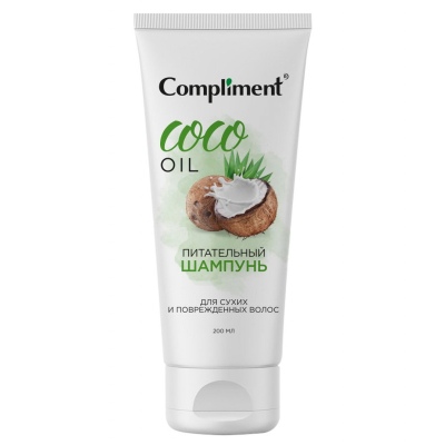 Шампунь Compliment COCO OIL питательный для сухих и поврежденных волос 200мл 