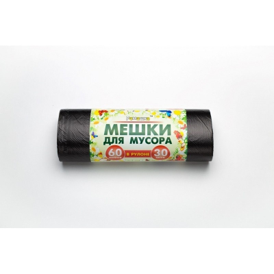 Мешки для мусора Ромашка в рулоне ПНД  60л 20шт