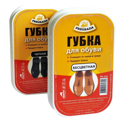 Губка для обуви PREGRADA Стандартная Бесцветная