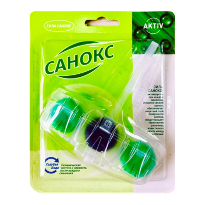 Подвеска для унитаза САНОКС Color Fresh голубая вода классический 40г