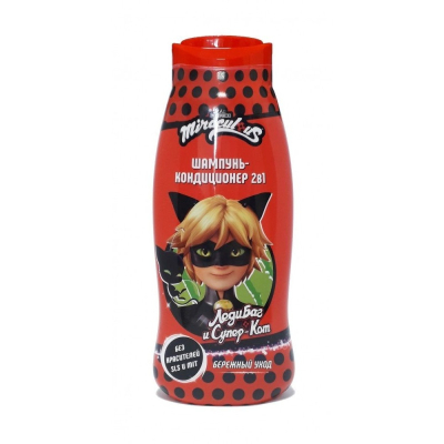 Шампунь детский Супер Кот (Miraculous) 2в1 400мл