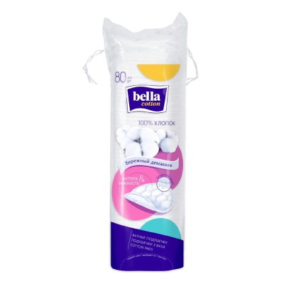 Диски ватные bella 80шт