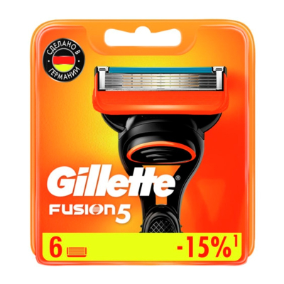 Кассета Gillette Fusion 6шт 