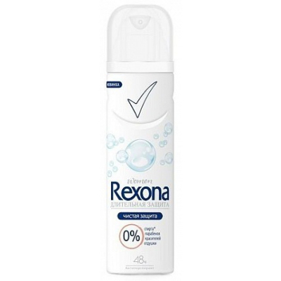 Дезодорант спрей Rexona  женский Без запаха / Чистая защита 150мл 