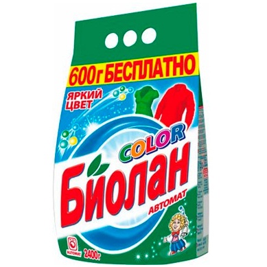 Стиральный порошок Биолан Автомат Колор 2,4кг 