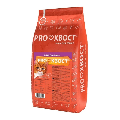 Корм для кошек PRO ХВОСТ СУХОЙ кролик 10кг