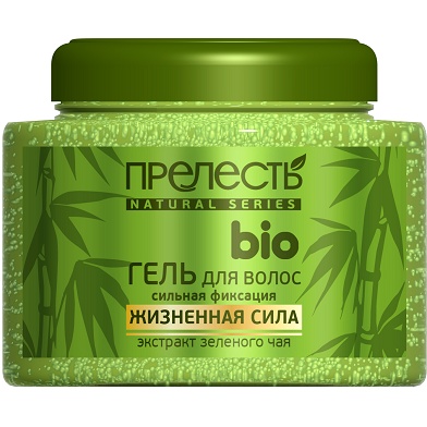 Гель для волос ПРЕЛЕСТЬ bio Зеленый чай сильная фиксация 250мл 