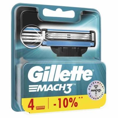 Кассета Gillette MACH3 4шт 
