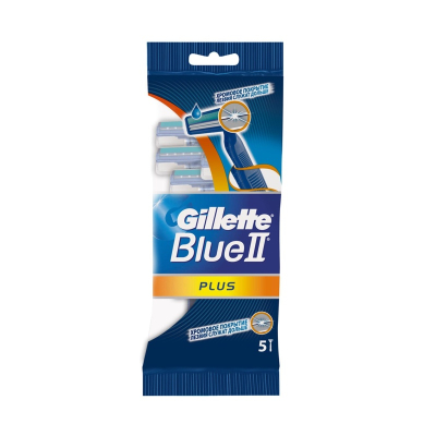 Станки одноразовые для бритья Gillette Blue II Plus 5шт 