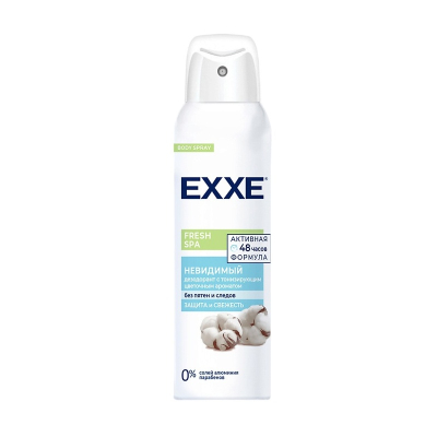Дезодорант спрей EXXE женский  Fresh SPA Невидимый 150 мл