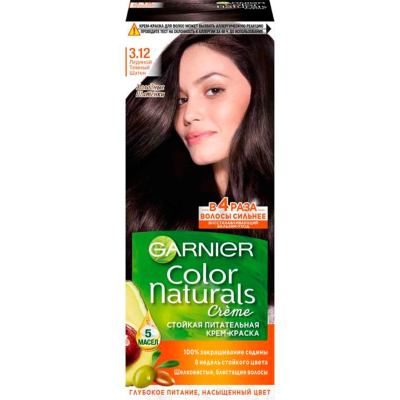 Краска GARNIER ColoR Naturals 3.12 ледяной темный шатен