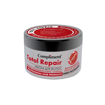 Маска для волос Compliment Total Repair  для поврежденных волос Полное восстановление 500мл 