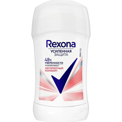 Дезодорант твердый Rexona женский Абсолютный комфорт 40гр 