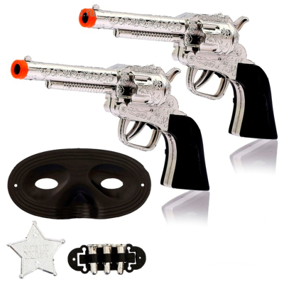 Игрушка Набор ковбоя Шериф, 2 пистолета, маска, значок 665157