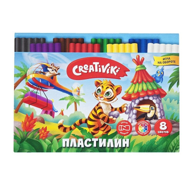 Пластилин Creativiki 8 цветов 120г