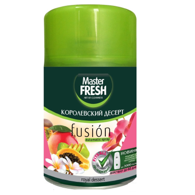 Освежитель воздуха Master FRESH  сменный балон для автомата  спрея Королевский десерт 250мл 
