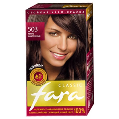 Краска fara  темный каштан 503