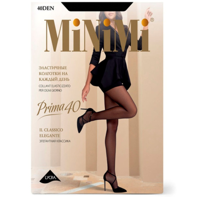 Колготки Minimi PRIMA 40 шортики Nero 2