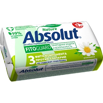 Мыло туалетное Absolut Nature FitoGuard Ромашка 90гр 