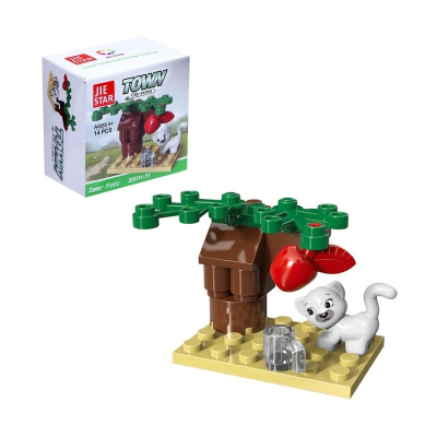 Игрушка Конструктор Кошечка под деревом 14 деталей 7134866